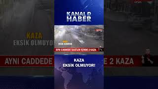 Aynı Caddede Saatler İçinde 2 Kaza