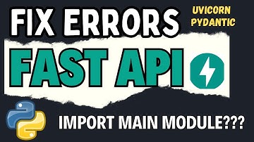 Fixing Python Uvicorn  FastAPI Error
