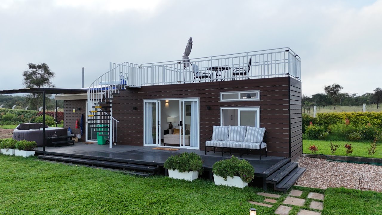 ⁣Kenyan Lady In Diaspora Turns Shipping Containers Into A Luxurious Container Home/ Inspired ❤️