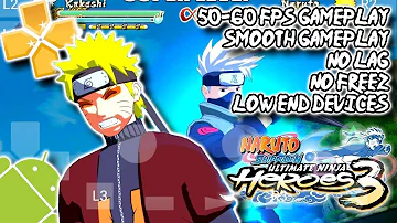 BEST SETTINGS FOR NARUTO SHIPPUDEN ULTIMATE NINJA HEROES 3 PPSSPP | ANDROID | LOW END DEVICES