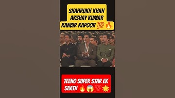 SHAHRUKH KHAN & AKSHAY KUMAR & RANBIR KAPOOR  AT WAVES SUMMIT 2025 WITH PM MODI #shorts