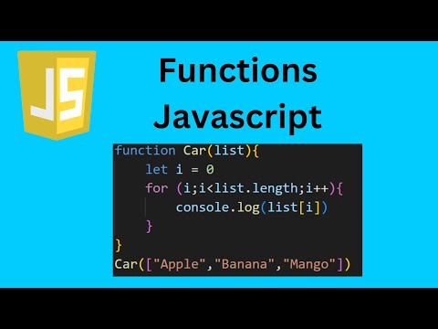 JavaScript Functions 📋(JavaScript tutorial #8)