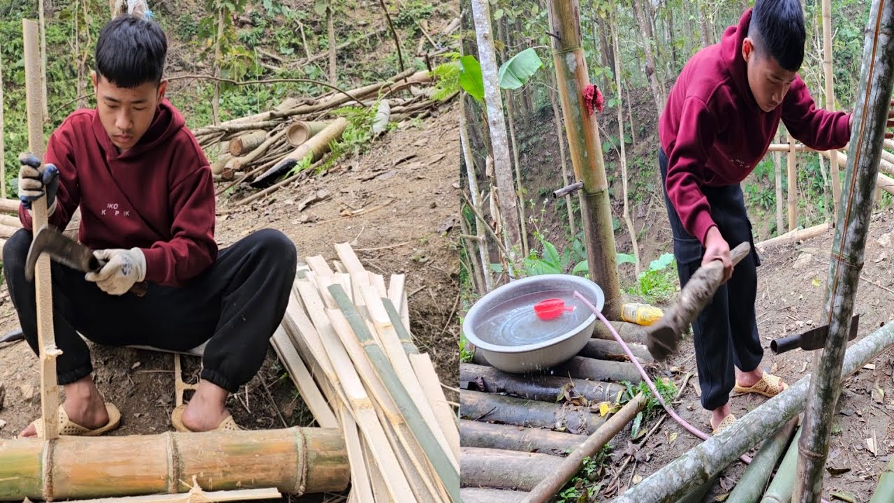 Перед использованием новой кухни Лам тщательно готовит пространство.