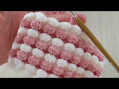 Amazing Easy 3D crochet knitting - Muhteşem 3d kabartmalı tığ işi ...