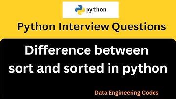 difference between sort and sorted in python | python interview questions