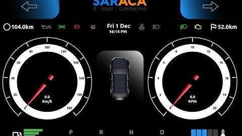 DIGITAL INSTRUMENT CLUSTER - Automotive Grade Linux (AGL) I SARACA I X1 Platform I Saraca Solutions