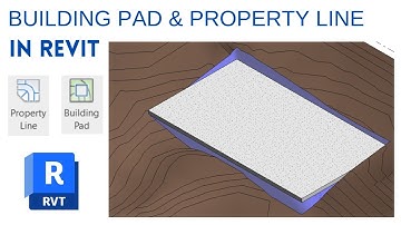 how to create building pad in revit | how to create property line in revit