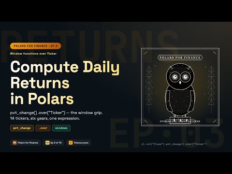 Compute Daily Returns in Polars — Finance Tutorial