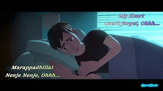 Video thumbnail of "Marappathillai Nenje (Animated) | Lyrics with English translation | Oh my Kadavule | Leon James"