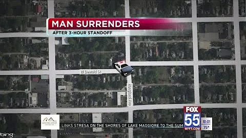 Man in Fort Wayne surrenders after 3-hour standoff...