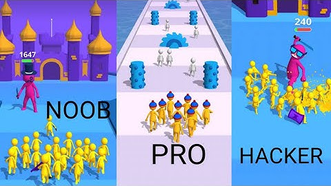 Join clash 3D - NOOB VS PRO VS HACKER - Final Boss Gameplay (Android, ios) #joinclash3dgameplay