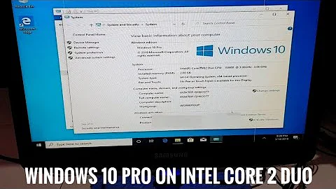 How to install windows 10 pro 64 bit on Intel core 2 duo with 2gb ram