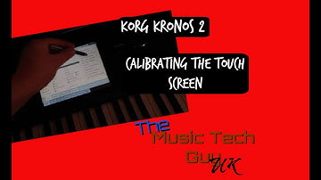 How to calibrate the screen on the Korg Kronos