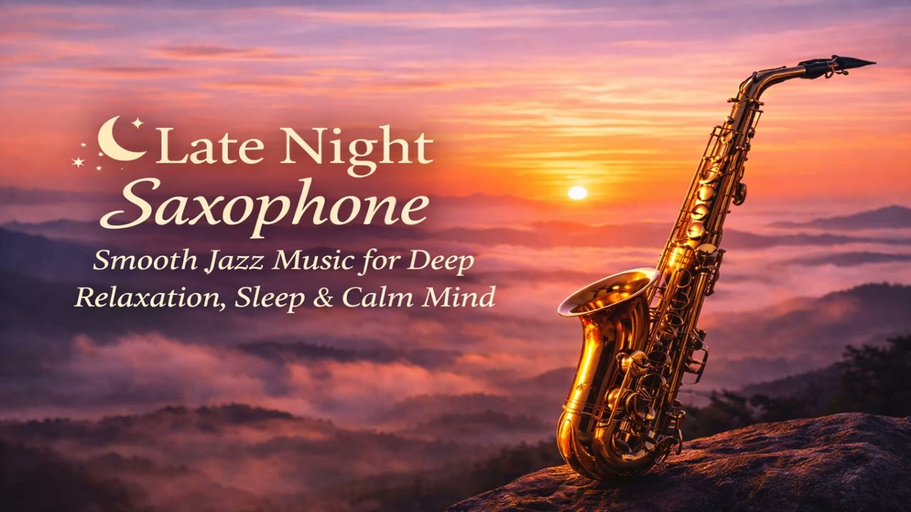 Late Night Saxophone 🌌 Smooth Jazz Music for Deep Relaxation, Sleep & Calm Mind