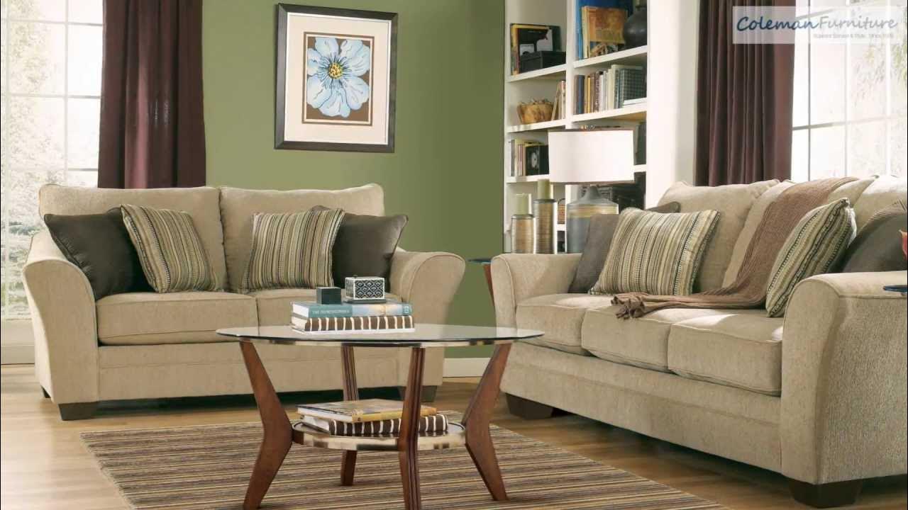 Lena Putty Living Room Collection from Signature Design by Ashley - YouTube