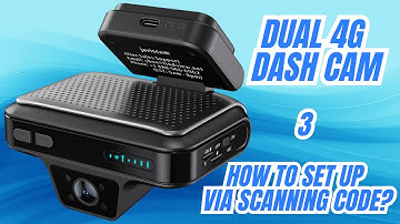 How to set up via scanning code | Javiscam RCX-001 Dual 4G LTE Dash Cam  #car #dashcam
