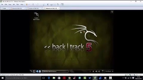 Install back track 5 r3 in VMWare /Enjoy The Music
