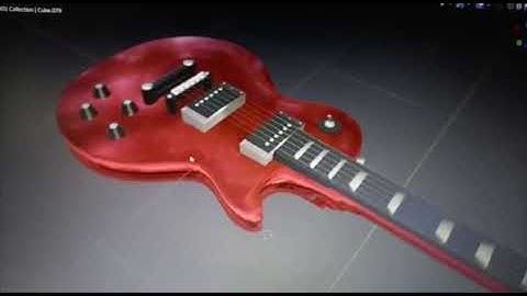 Modelo 3D Guitarra Gibson Les Paul (Blender) | Chris´s inventory