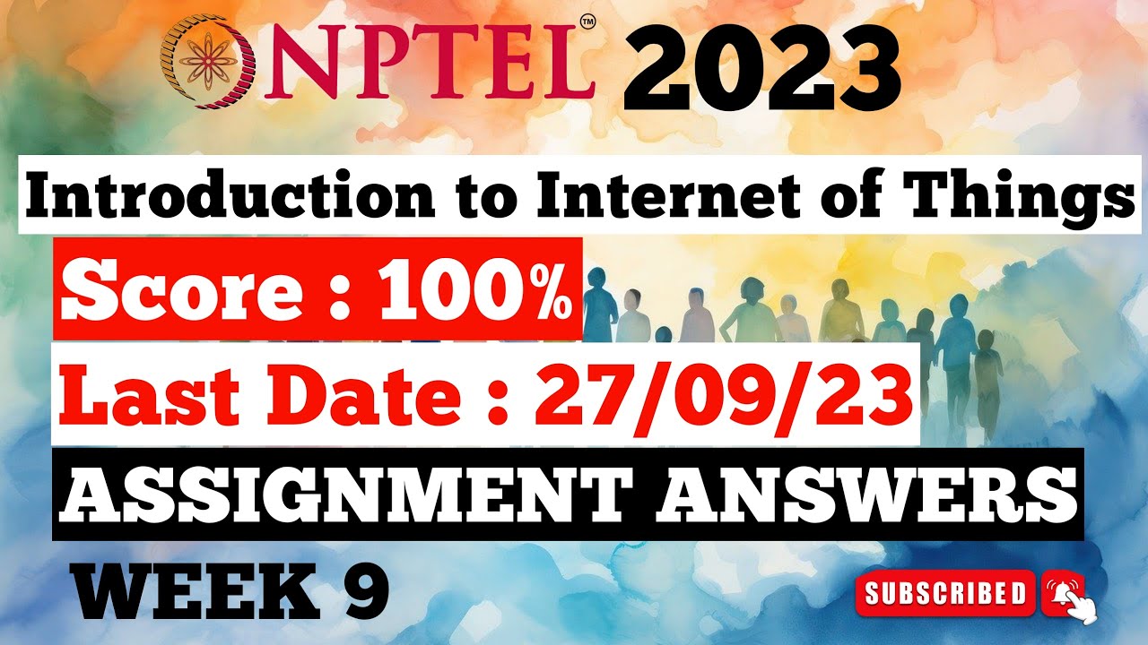 nptel introduction to internet of things assignment 9 answers 2023