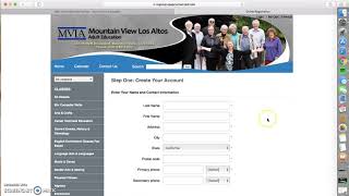 MVLA Adult School HSD Online Summer School - Create New Account Tutorial