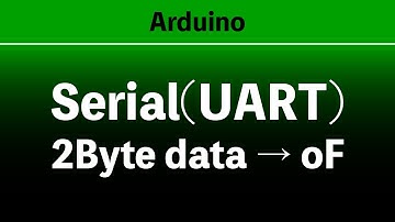 Arduino ー Serial(UART):2Byte dataー＞ oF