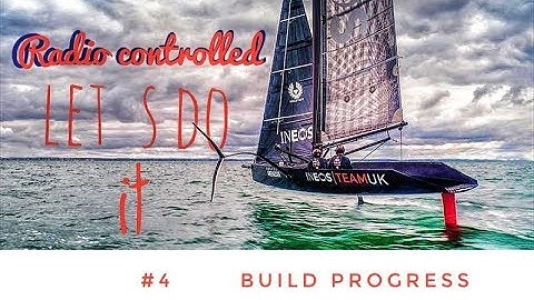 Foiling rc sailing monohull build with canting mast modell boat #4