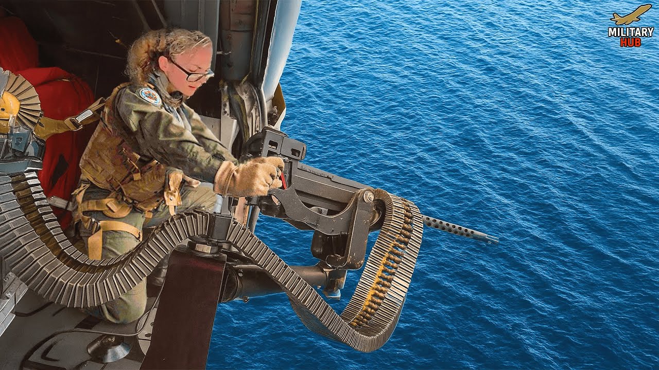 Female US Air Force Member Demonstrate her Shocking Skills with GAU-18A!