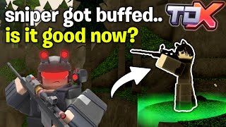 Sniper got BUFFED.. Is it good now? | Roblox Tower Defense X screenshot 4