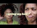 EATING MEAT AGAIN?! &amp; SLEEK HIGH PONYTAIL FOR THICK LOCS| (CONVO+QUICK STYLE)| thequalityname