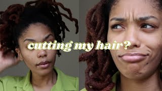 EATING MEAT AGAIN?! &amp; SLEEK HIGH PONYTAIL FOR THICK LOCS| (CONVO+QUICK STYLE)| thequalityname