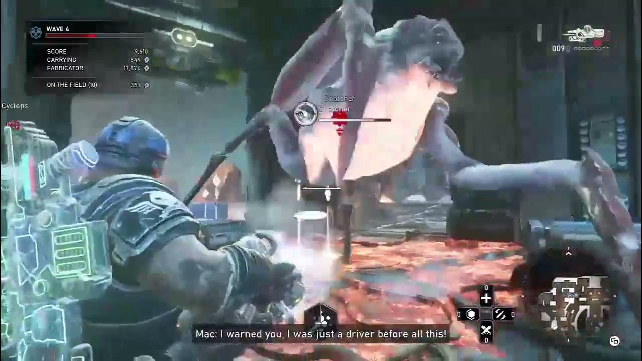 Gears 5, Reactor, Advanced, Gunner, FREEZING RIFLES DRONES, Frenzy, Clayton (03252023) HORDE