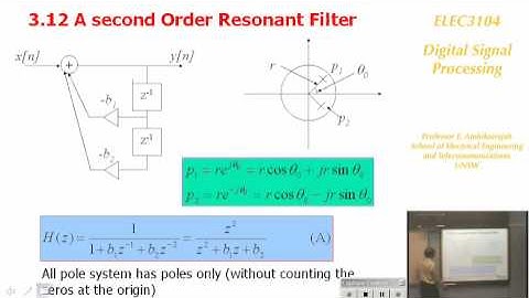 Digital Signal Processing 5C: Digital Signal Processing - Prof E. Ambikairajah