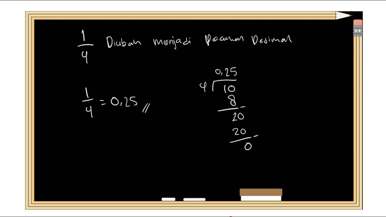 1 4 Diubah Menjadi Pecahan Desimal YouTube 1-4-diubah-menjadi-pecahan-desimal-youtube