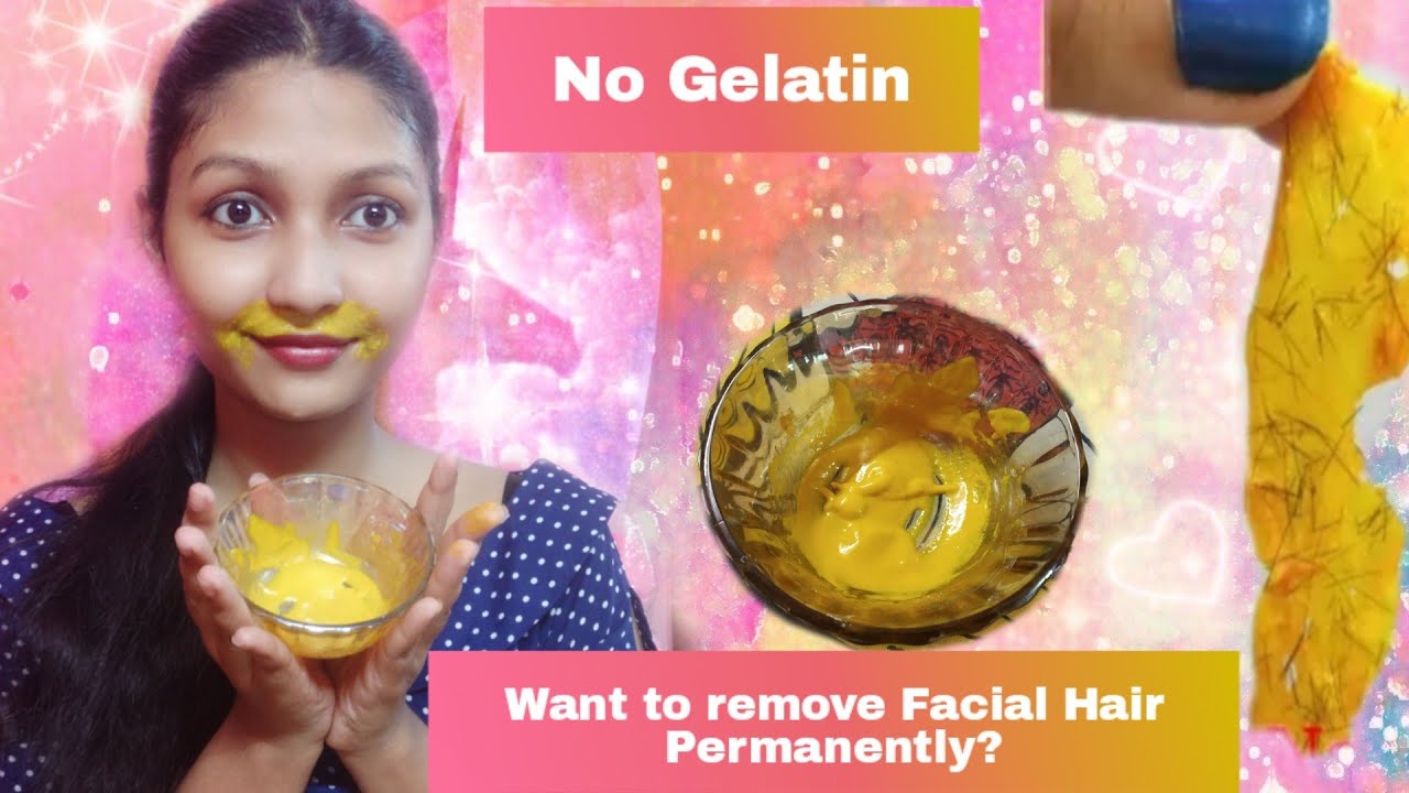 How to remove Facial Hair Permanently without Gelatin।। Home Remedy