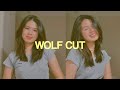 Impulsively cutting my hair short | DIY WOLF CUT | justkc