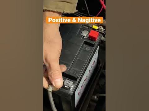 Determining positive and negative posts on a battery - YouTube