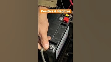 Determining positive and negative posts on a battery￼