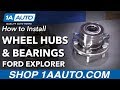 How to Install Front Wheel Bearing and Hubs 2011-16 Ford Explorer