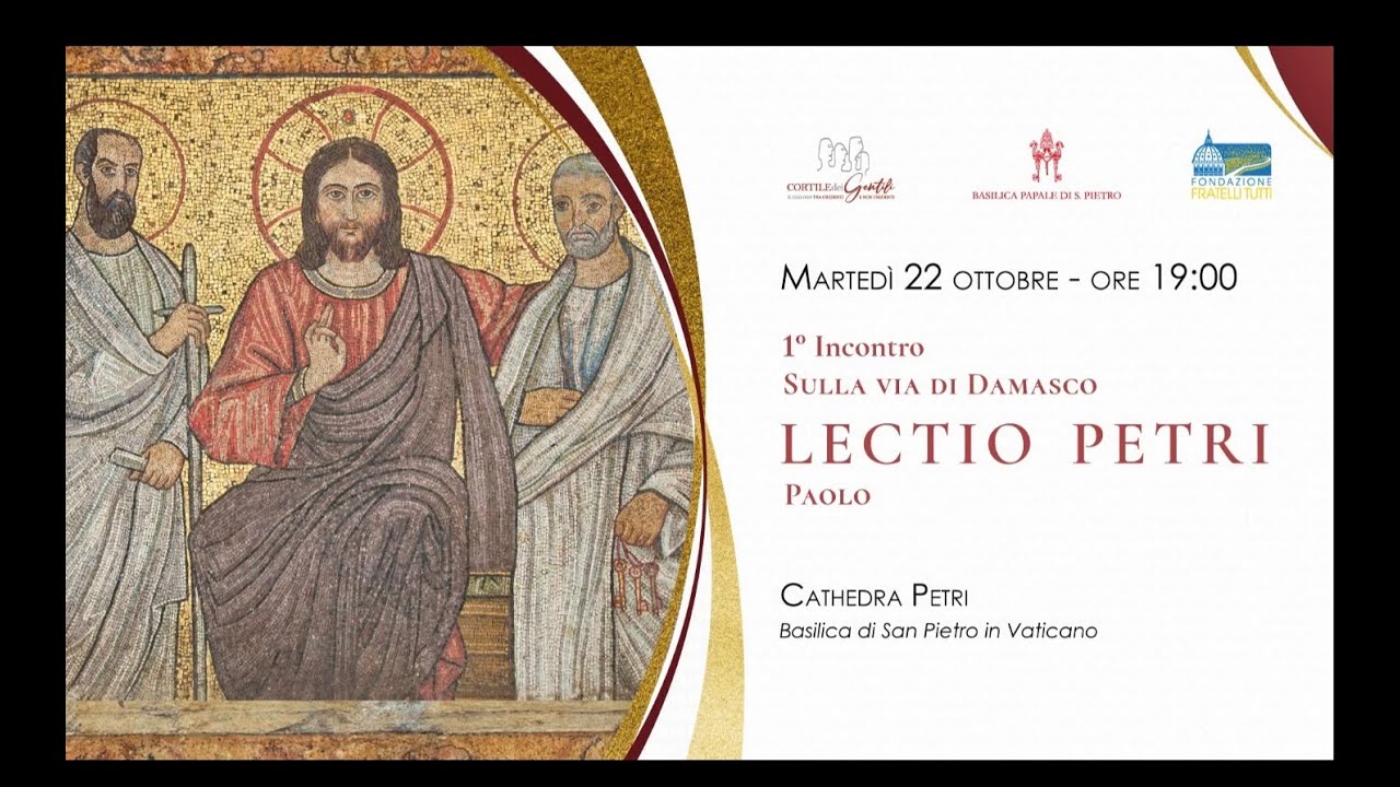 22 ottobre 2024, «Sulla via di Damasco» terza edizione di Lectio Petri