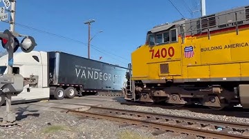 Marching Band Truck Gets Hit by a Train