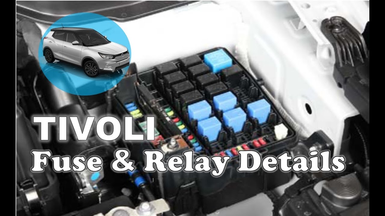 SsangYong Tivoli Engine Fuse Box all relays and fuses details YouTube