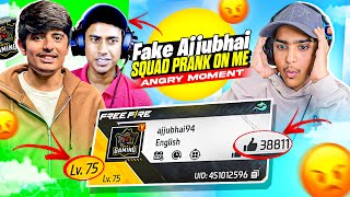 Fake Ajjubhai’s Squad In My Game But I Pranked Him 😱 - Garena Free Fire Max