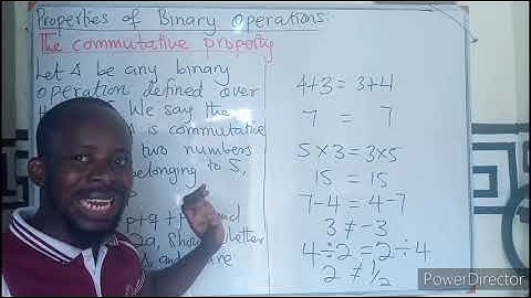 Properties of Binary Operations | Commutative Property