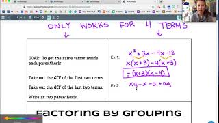 Intermediate Algebra. Factoring Foldable: Factoring by Grouping