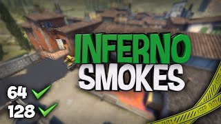 15 Inferno SMOKES You Must Know - CS:GO (64&128 Tick)