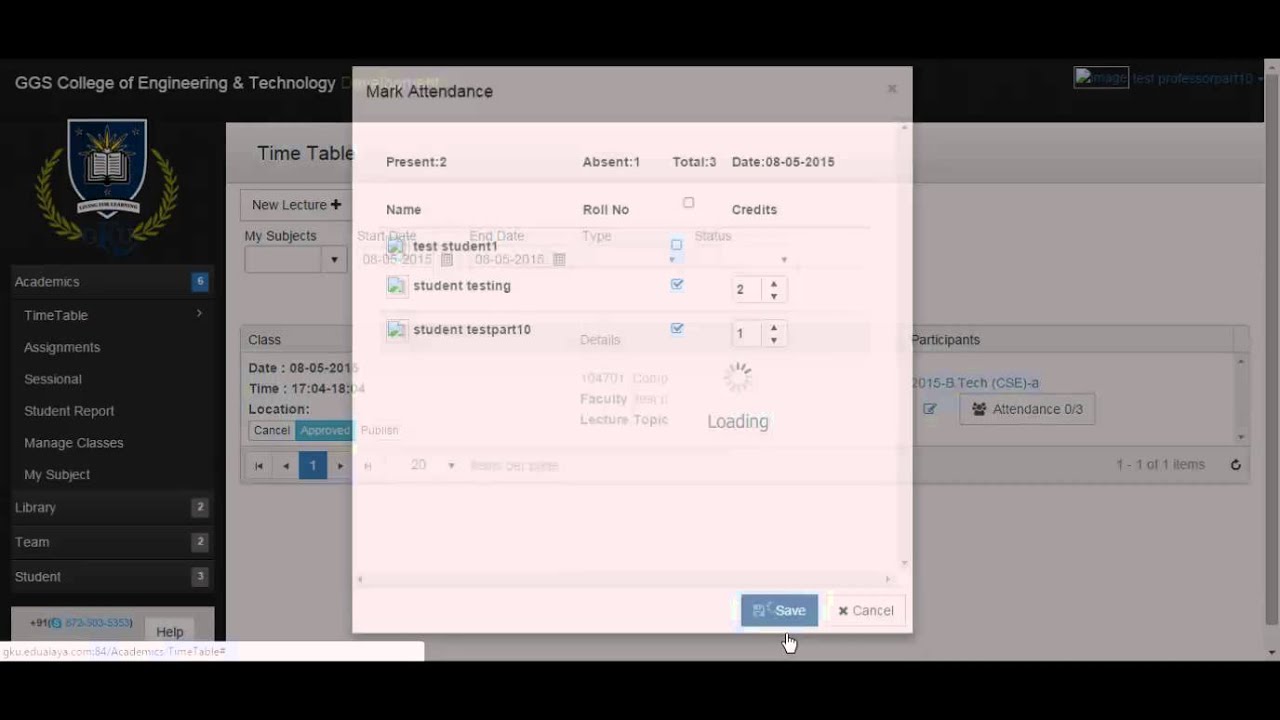 ERP : Academics Module