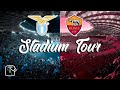  stadio olimpico stadium tour  as roma vs ss lazio  italy football guide