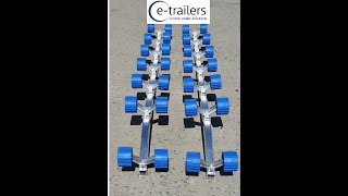 Boat Trailers - Quick & Easy Launching with Gullwing Multi Glide Roller Bunks in low water
