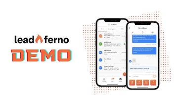 Business texting demo of Leadferno app