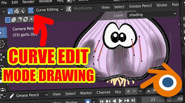 Draw New Lines in Curve Editing Mode | Blender Grease Pencil Quick Tip